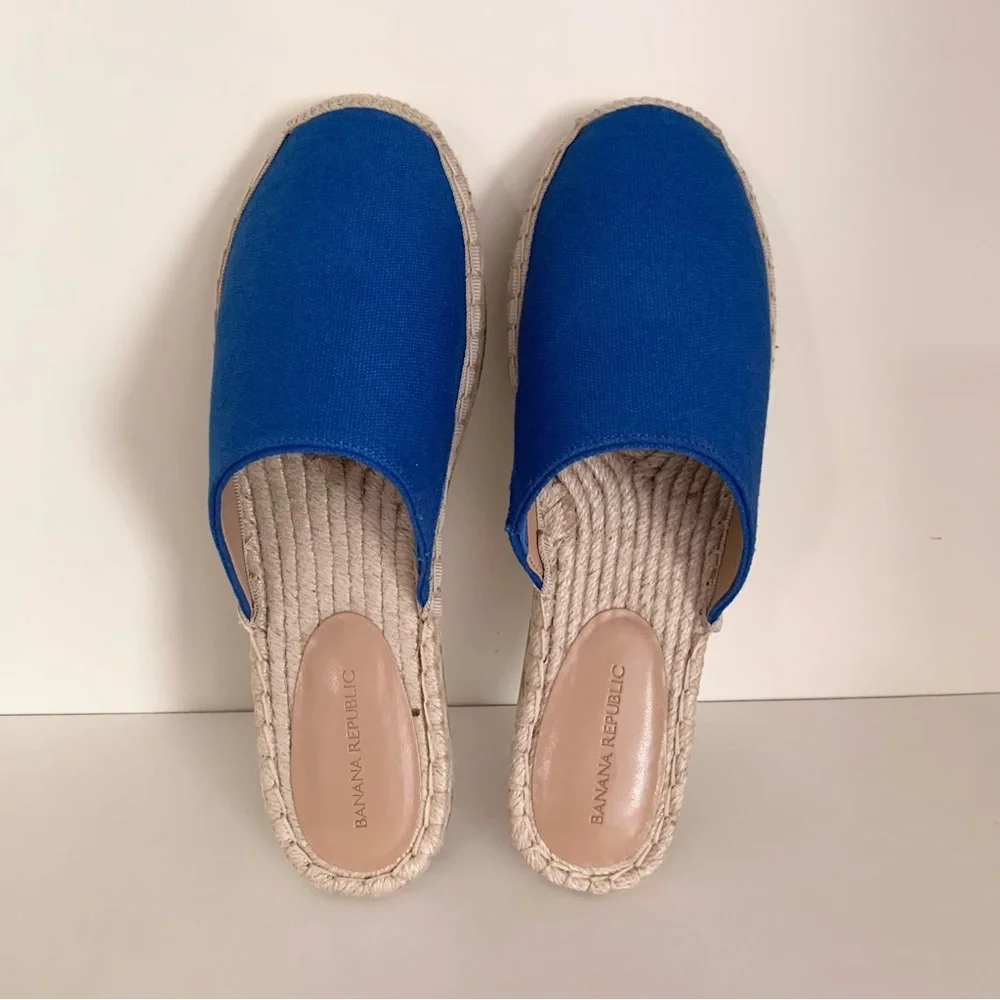 Banana Republic Blue Espadrille Slip-On Shoes